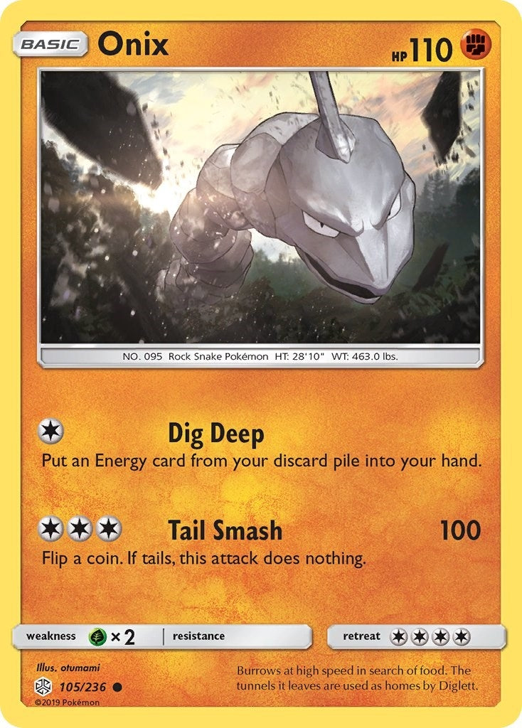 Image for Onix (105/236) (SM - Cosmic Eclipse) - Pokemon