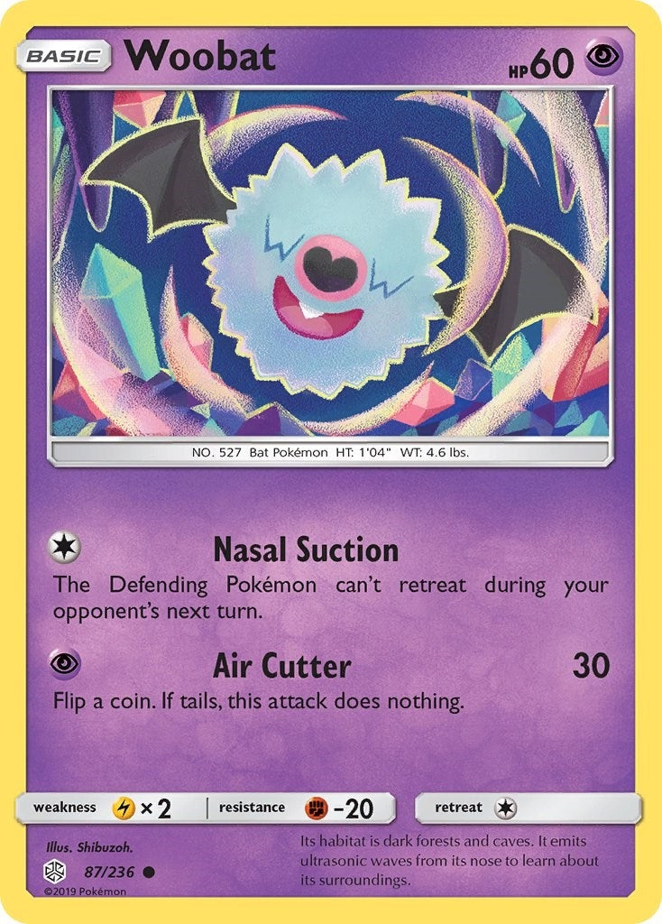 Image for Woobat (87/236) (SM - Cosmic Eclipse) - Pokemon