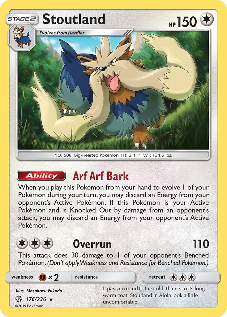 Image for Stoutland (176/236) (SM - Cosmic Eclipse) - Pokemon