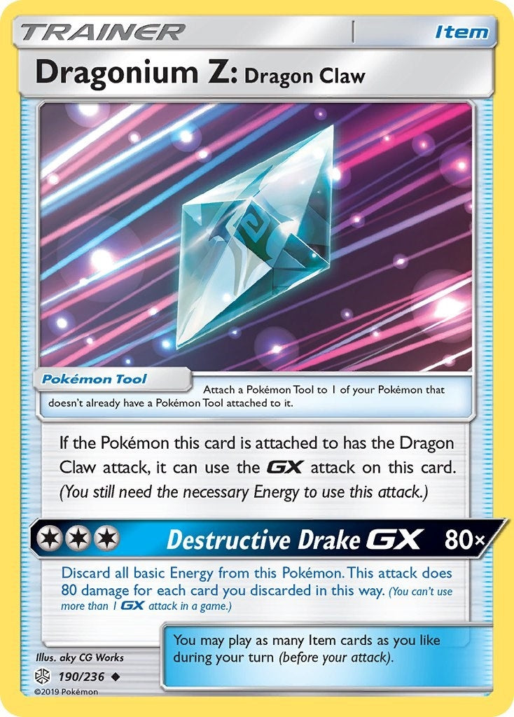 Image for Dragonium Z: Dragon Claw (190/236) (SM - Cosmic Eclipse) - Pokemon