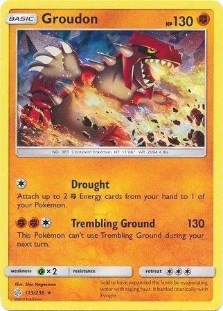 Image for Groudon - 113/236 (Cracked Ice Holo) (113/236) (Deck Exclusives) - Pokemon