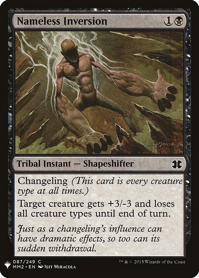 Nameless Inversion (87) (The List Reprints)