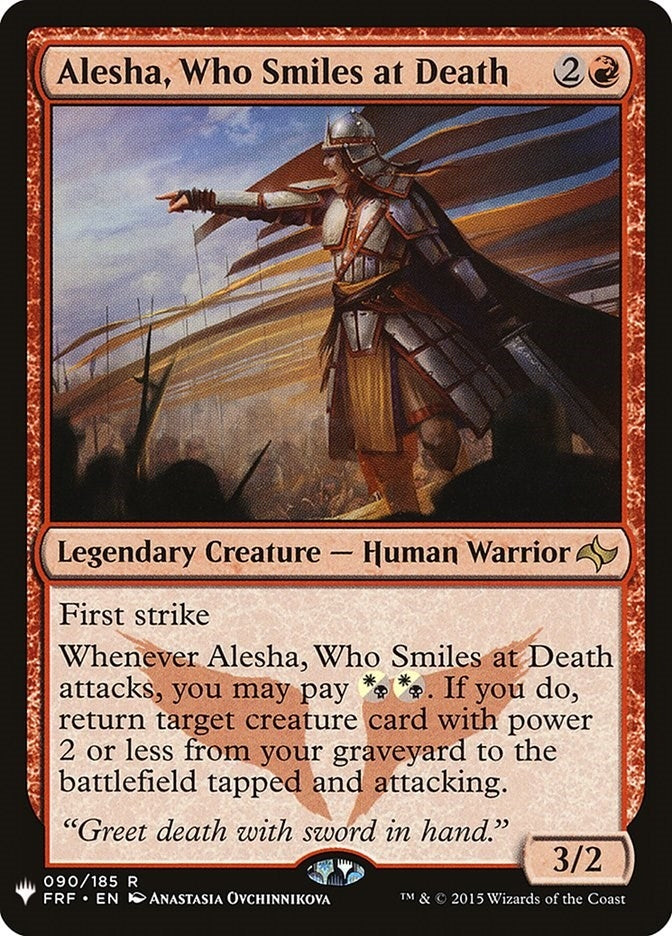 Alesha, Who Smiles at Death (090/185) (The List Reprints)