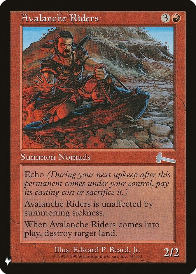Avalanche Riders (74) (The List Reprints)