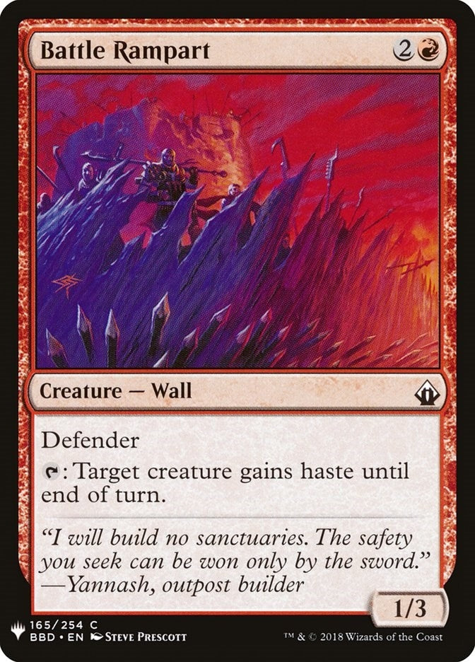 Battle Rampart (165) (The List Reprints)