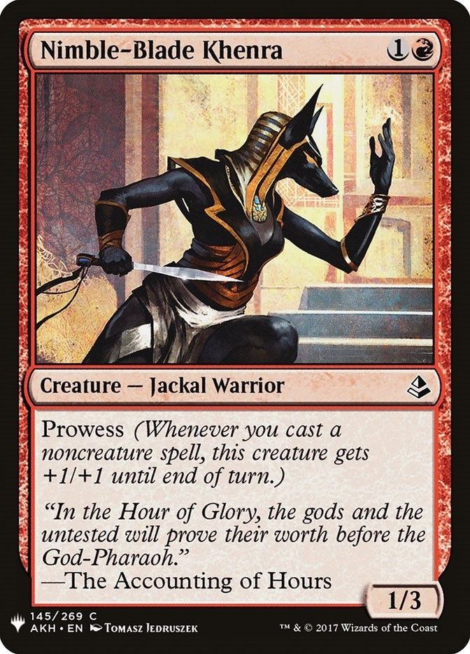 Nimble-Blade Khenra (145) (The List Reprints)