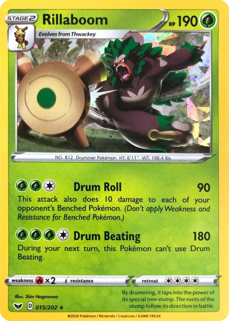Image for Rillaboom - 015/202 (Cracked Ice Holo) (015/202) (Deck Exclusives) - Pokemon