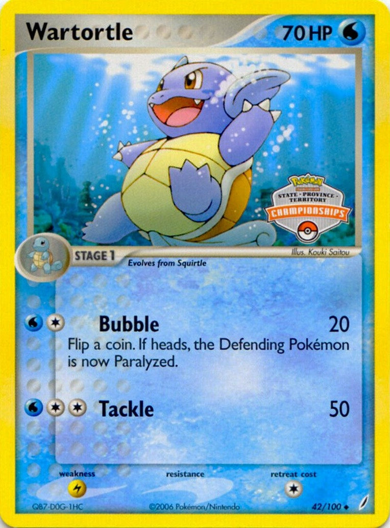 Image for Wartortle - 42/100 (State Championships) (042/100) (League & Championship Cards) - Pokemon