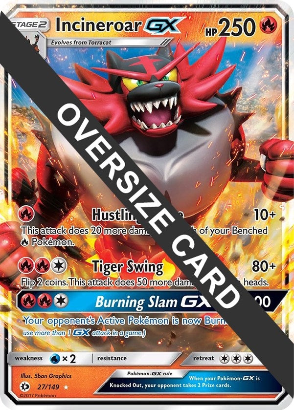 Image for Incineroar GX (027/149) (Jumbo Cards) - Pokemon
