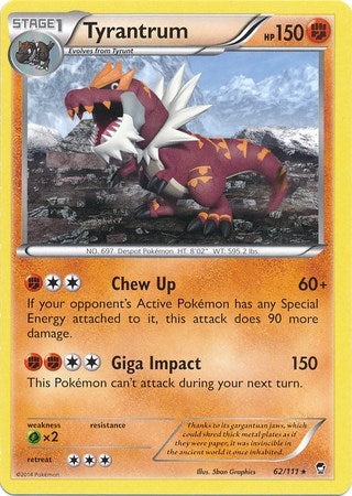 Image for Tyrantrum - 62/111 (Cosmos Holo) (062/111) (Miscellaneous Cards & Products) - Pokemon