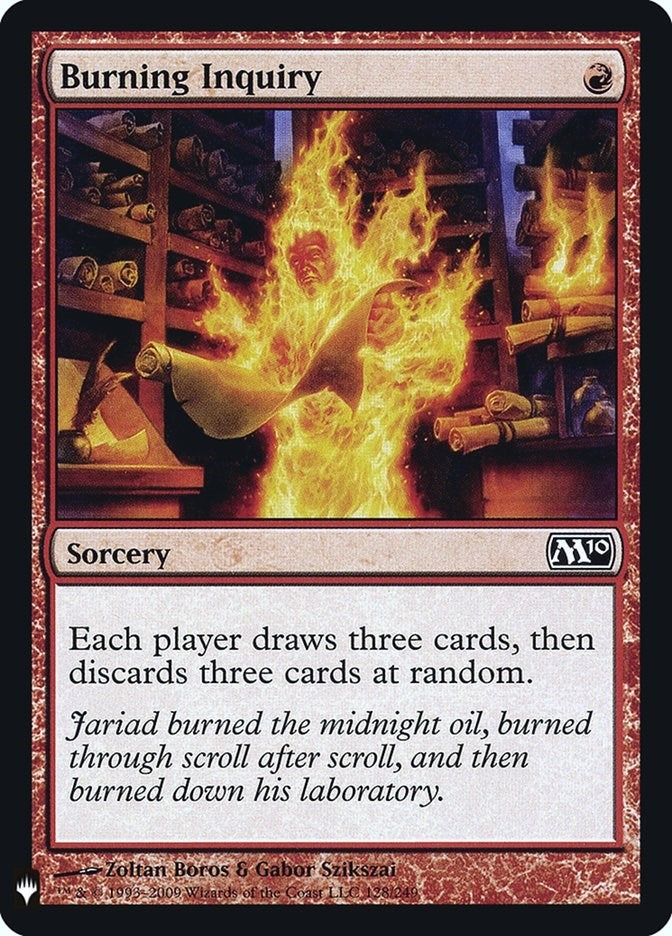 Burning Inquiry (128) (The List Reprints)