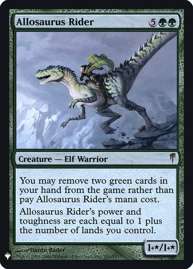 Allosaurus Rider (101) (The List Reprints)