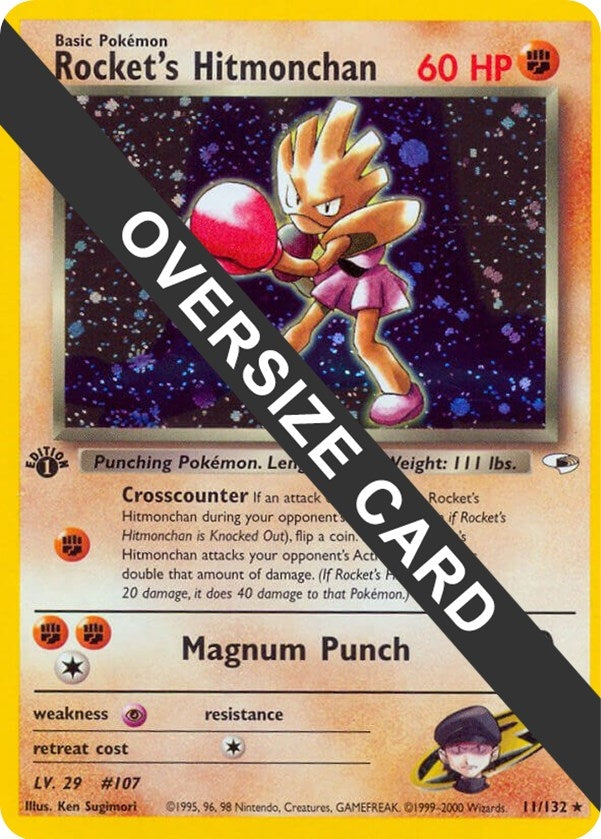 Image for Rocket's Hitmonchan (011/132) (Jumbo Cards) - Pokemon