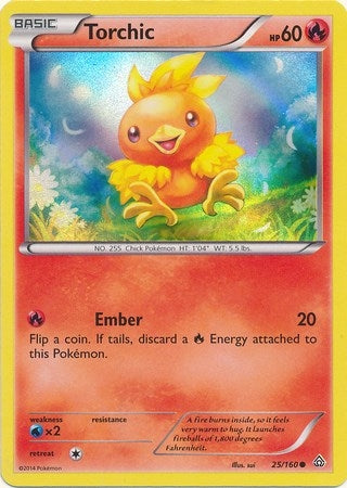Image for Torchic - 25/160 (Sheen Holo) (025/160) (Miscellaneous Cards & Products) - Pokemon