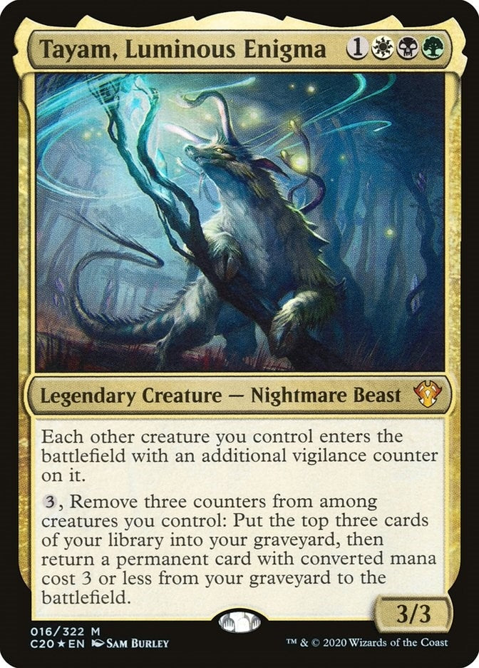 Tayam, Luminous Enigma (16) (Commander 2020)