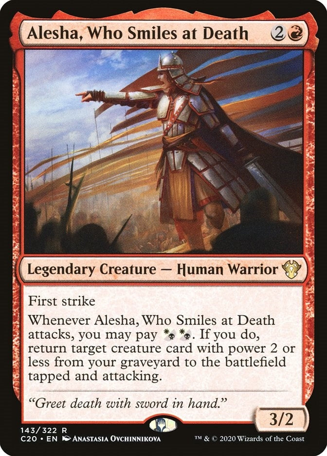 Alesha, Who Smiles at Death (143) (Commander 2020)