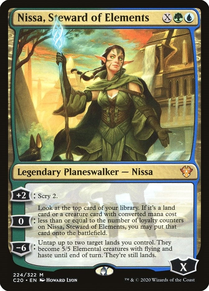 Nissa, Steward of Elements (224) (Commander 2020)