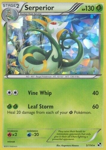 Image for Serperior - 5/114 (Cracked Ice Holo) (005/114) (Deck Exclusives) - Pokemon