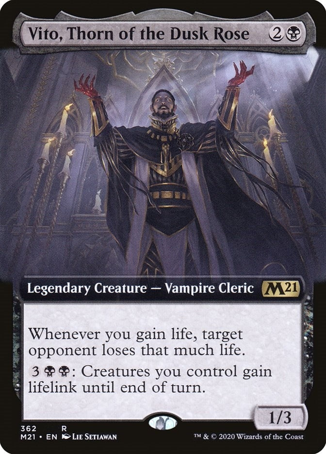 Image for Vito, Thorn of the Dusk Rose (Extended Art) (362) - Magic: The Gathering