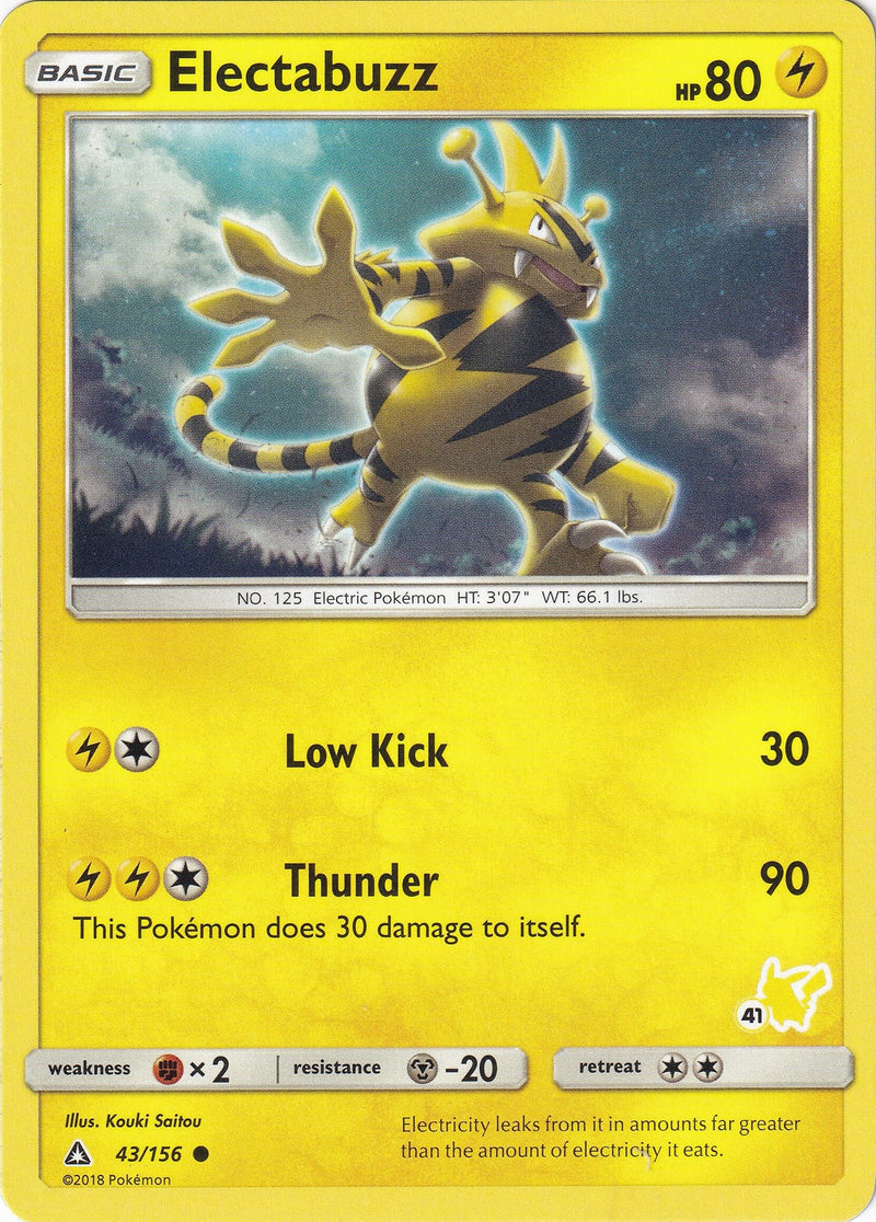 Image for Electabuzz - 43/156 (#41 Pikachu Stamped) (043/156) (Battle Academy) - Pokemon
