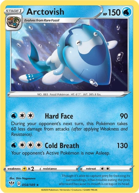 Image for Arctovish (054/189) (SWSH03: Darkness Ablaze) - Pokemon