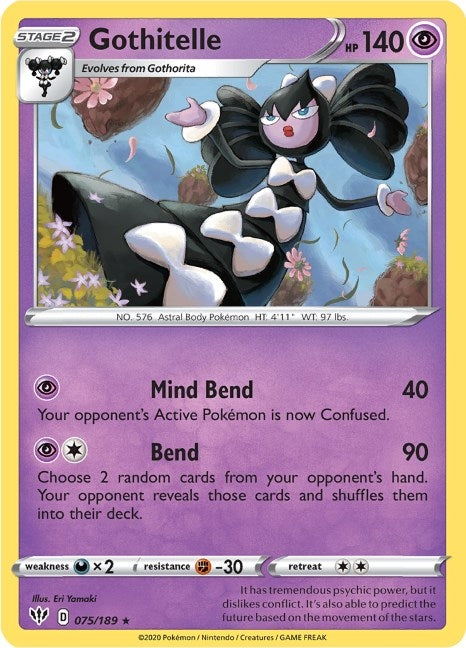 Image for Gothitelle (075/189) (SWSH03: Darkness Ablaze) - Pokemon