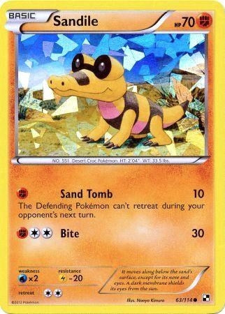 Image for Sandile - 63/114 (Cracked Ice Holo) (063/114) (Miscellaneous Cards & Products) - Pokemon