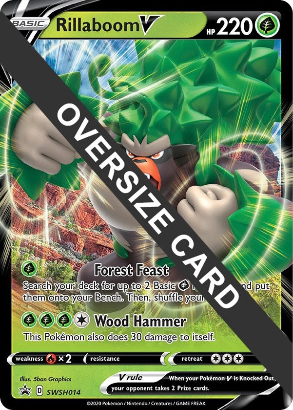Image for Rillaboom V - SWSH014 (SWSH014) (Jumbo Cards) - Pokemon