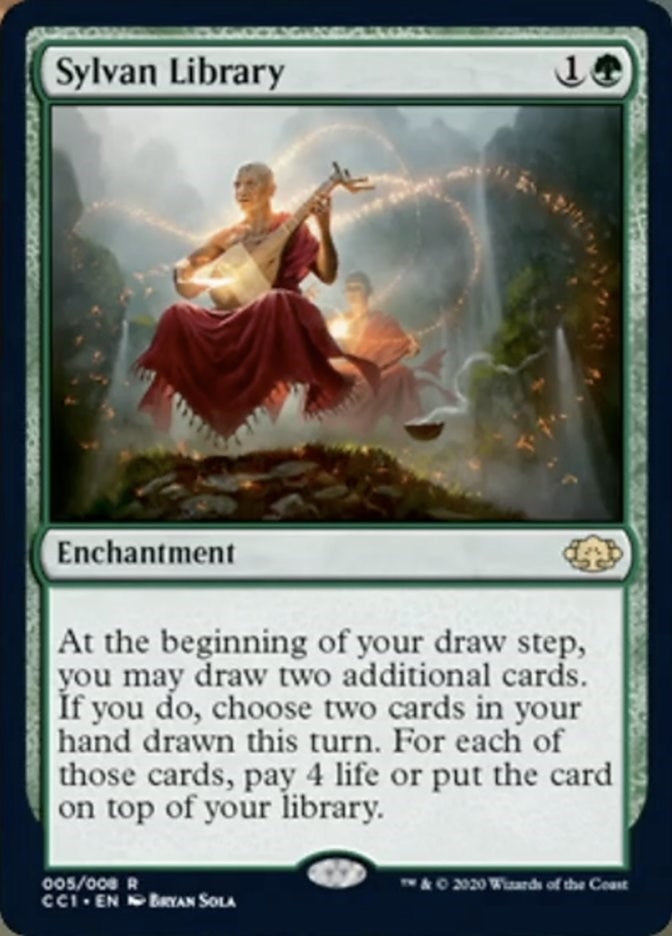 Image for Sylvan Library (5) (Commander Collection: Green) - Magic: The Gathering
