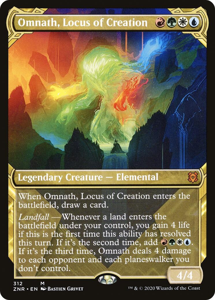Omnath, Locus of Creation (Showcase) (312) (Zendikar Rising)
