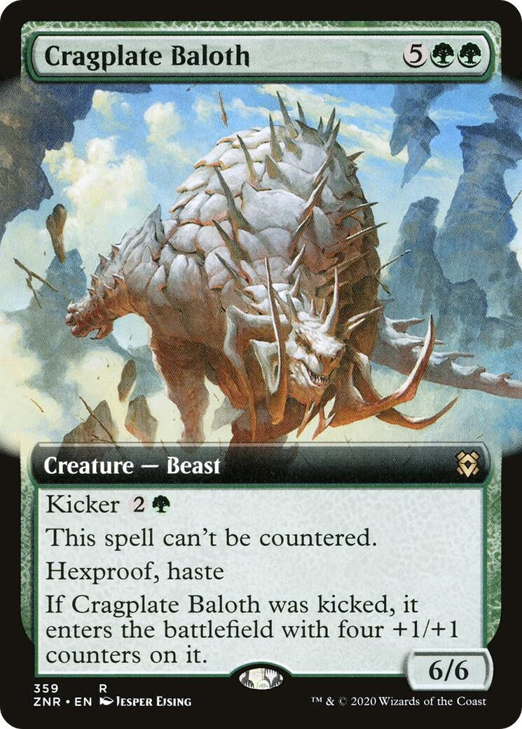 Cragplate Baloth (Extended Art) (359) (Zendikar Rising)