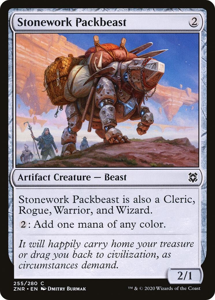 Stonework Packbeast (255) (Zendikar Rising) (ZNR)