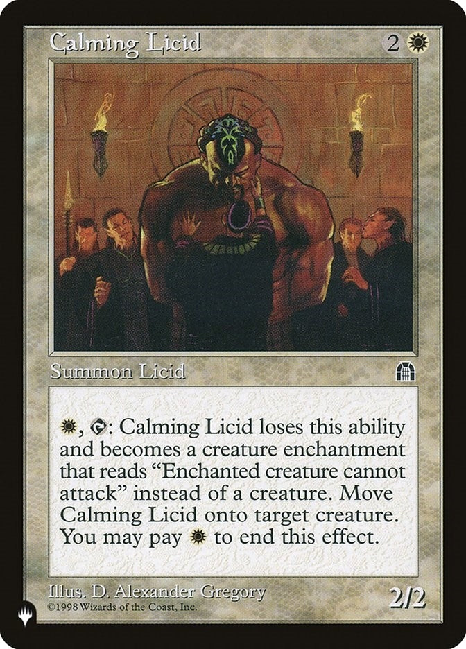 Calming Licid (The List Reprints)