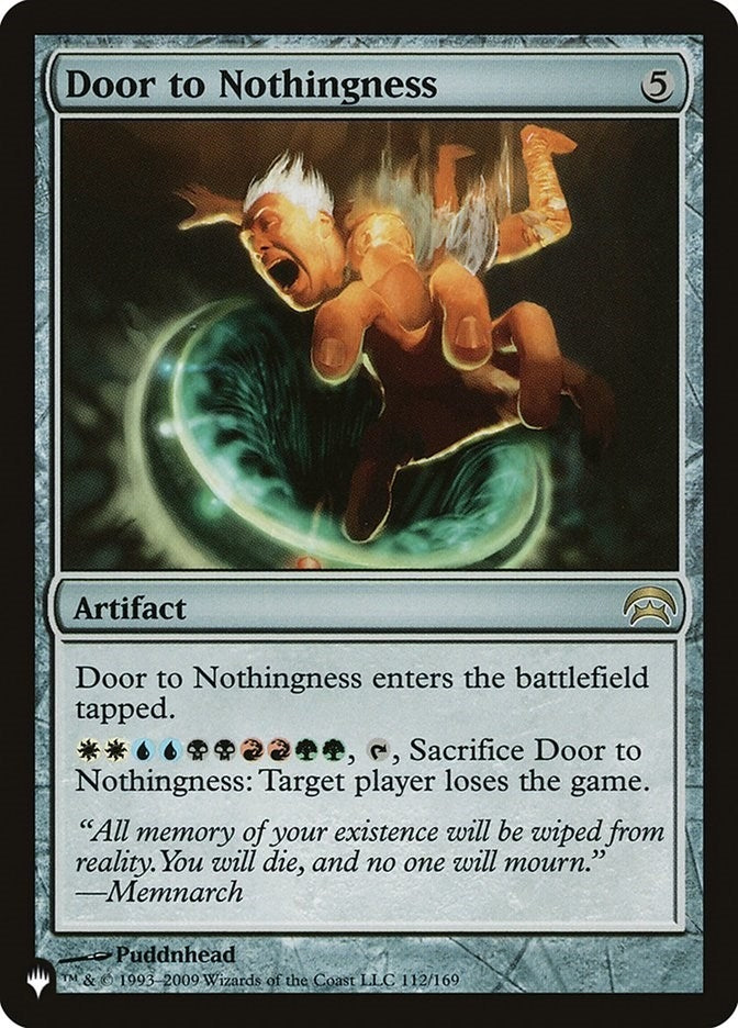 Door to Nothingness (112/169) (The List Reprints)