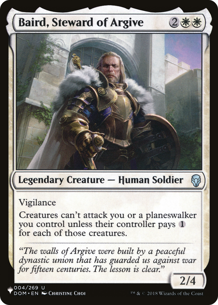 Baird, Steward of Argive (004/269) (The List Reprints)