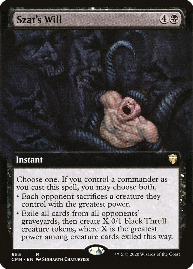 Szat's Will (Extended Art) (655) (Commander Legends)