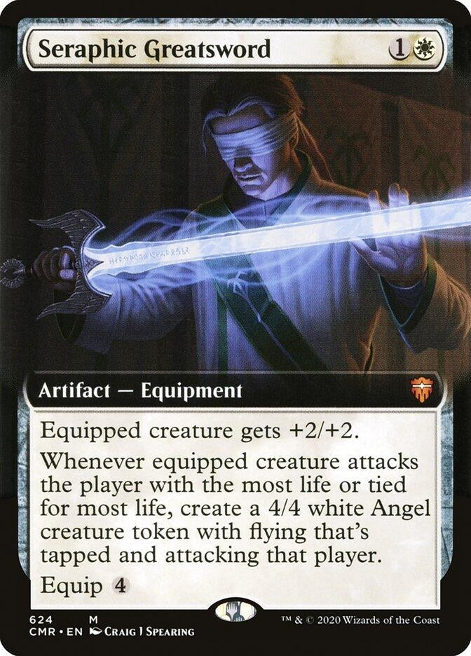 Seraphic Greatsword (Extended Art) (624) (Commander Legends)