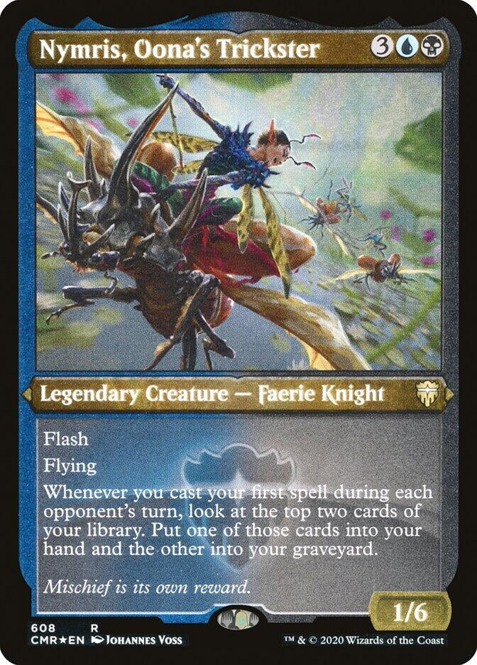 Nymris, Oona's Trickster (Foil Etched) (608) (Commander Legends)