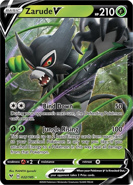 Image for Zarude V (022/185) (SWSH04: Vivid Voltage) - Pokemon