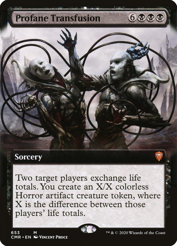 Profane Transfusion (Extended Art) (653) (Commander Legends)