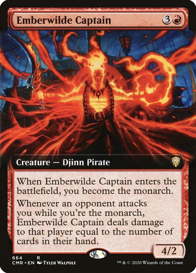 Emberwilde Captain (Extended Art) (664) (Commander Legends)