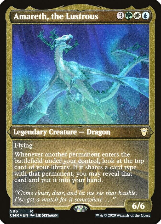 Amareth, the Lustrous (Foil Etched) (586) (Commander Legends)