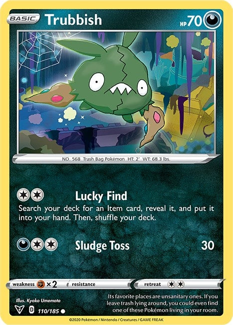Image for Trubbish (110/185) (SWSH04: Vivid Voltage) - Pokemon