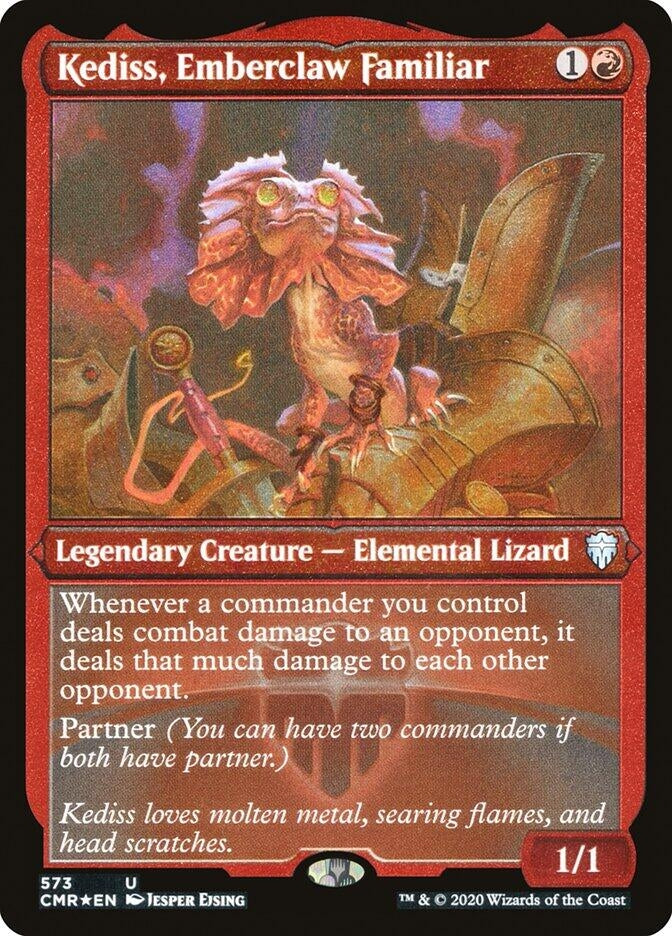 Kediss, Emberclaw Familiar (Foil Etched) (573) (Commander Legends)