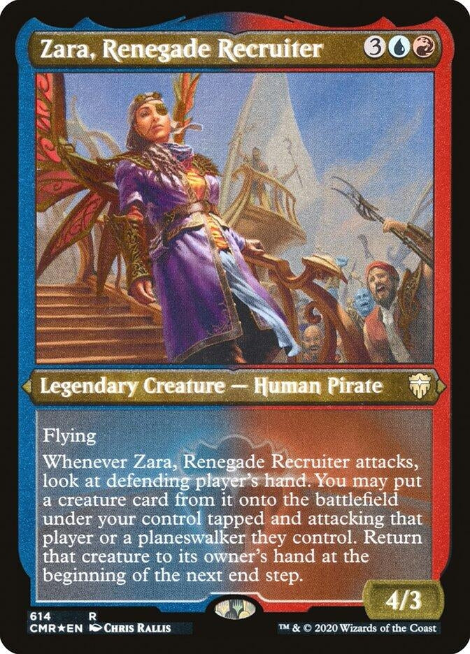 Zara, Renegade Recruiter (Foil Etched) (614) (Commander Legends)