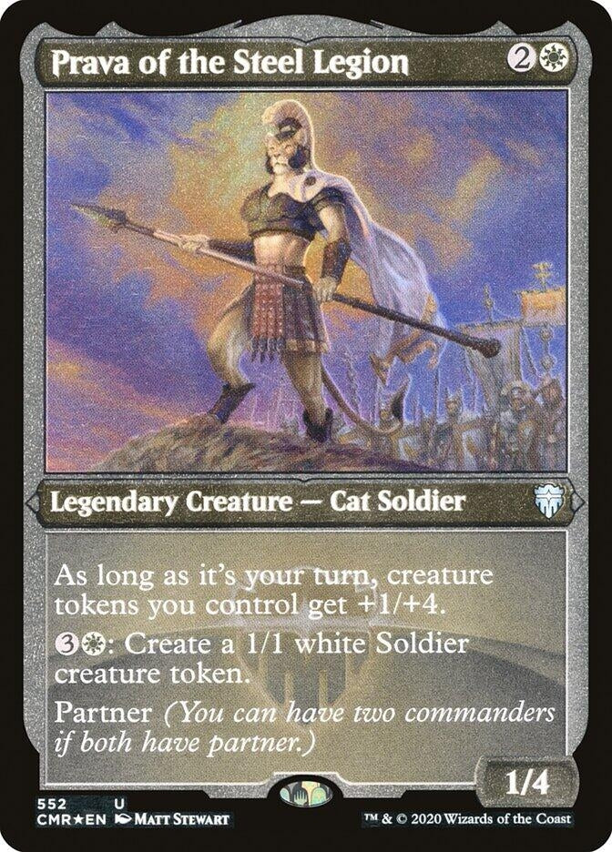 Prava of the Steel Legion (Foil Etched) (552) (Commander Legends)