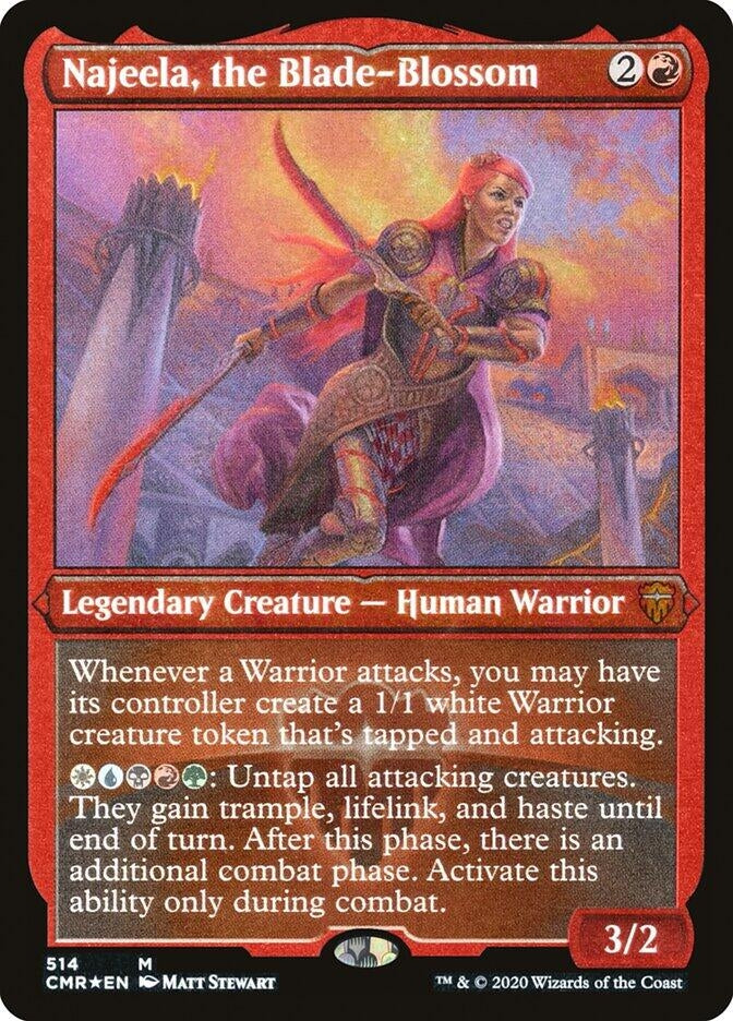 Image for Najeela, the Blade-Blossom (Foil Etched) (514) (Commander Legends) - Magic: The Gathering