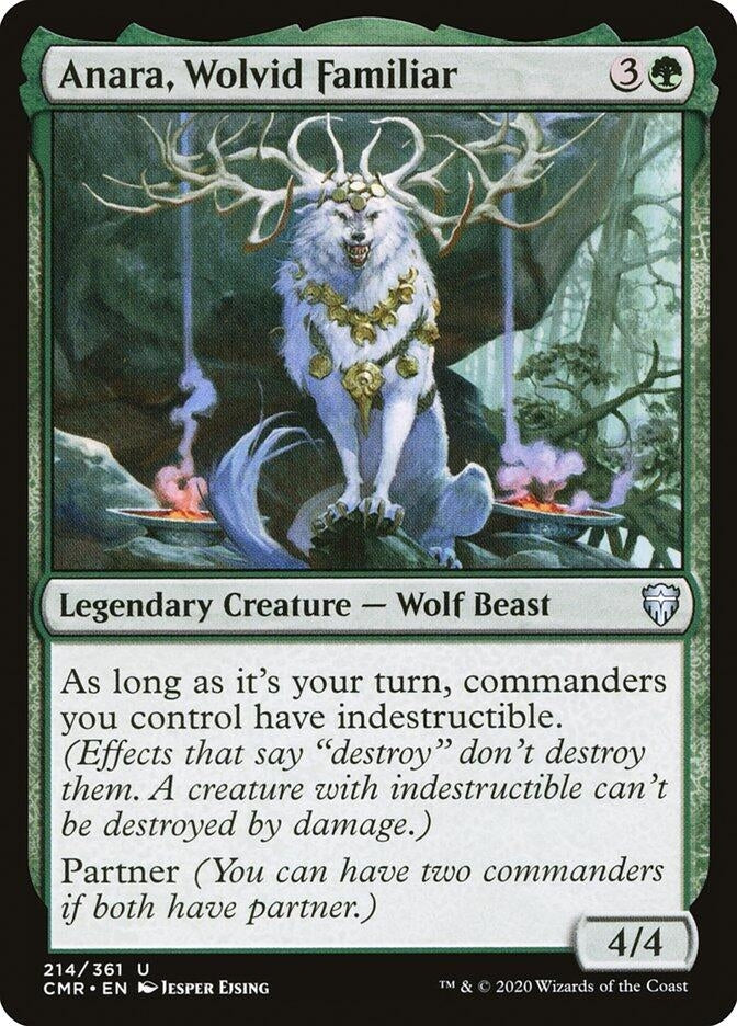 Anara, Wolvid Familiar (214) (Commander Legends)