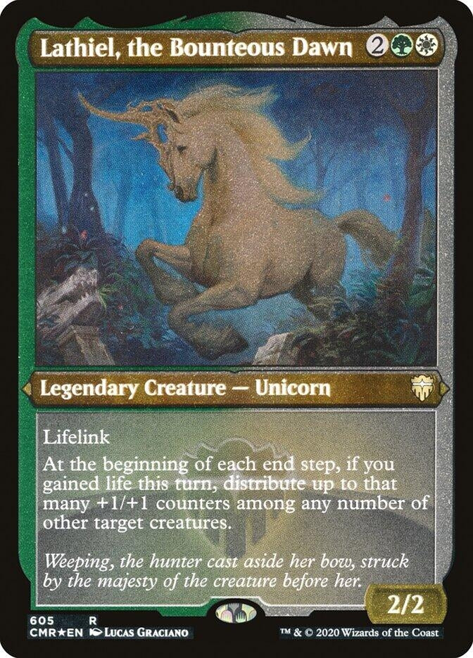 Lathiel, the Bounteous Dawn (Foil Etched) (605) (Commander Legends)