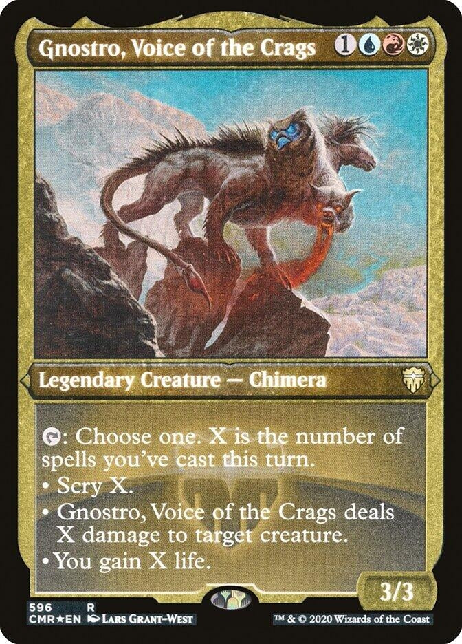 Gnostro, Voice of the Crags (Foil Etched) (596) (Commander Legends)